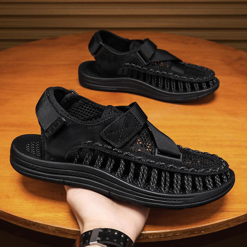 New Thai Woven Sandals Men's Large Size Hand-woven Casual Wading Beach Sandals Are In Stock