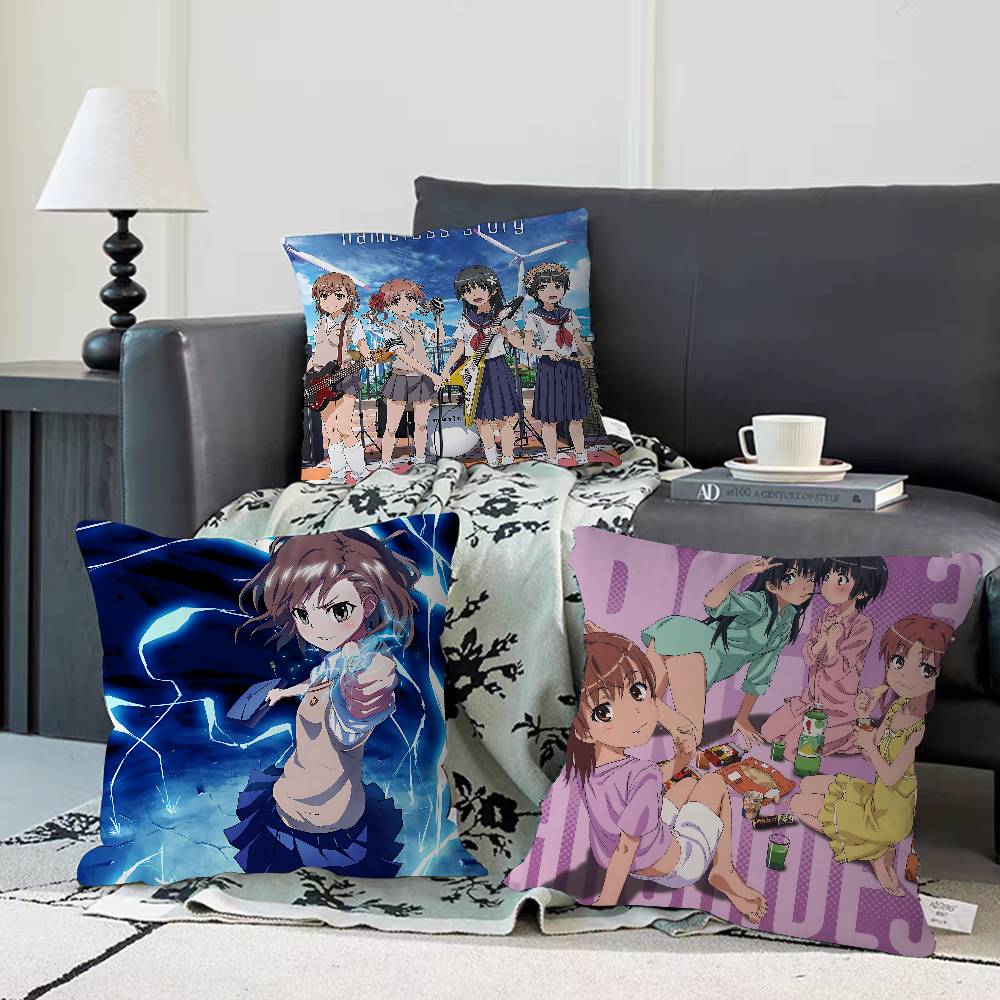 A-A Certain Scientific Railgun Stitch Lucky Dragon Pillow Cover Sofa Cushion Cover Home Room Decoration Children Gift
