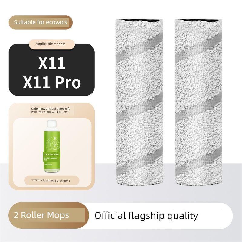 Suitable for Ecovacs X11 Sweeping Robot Accessories Pro Side Brush Roller Brush Filter Mop Dust Bag Cleaning Fluid Consumables