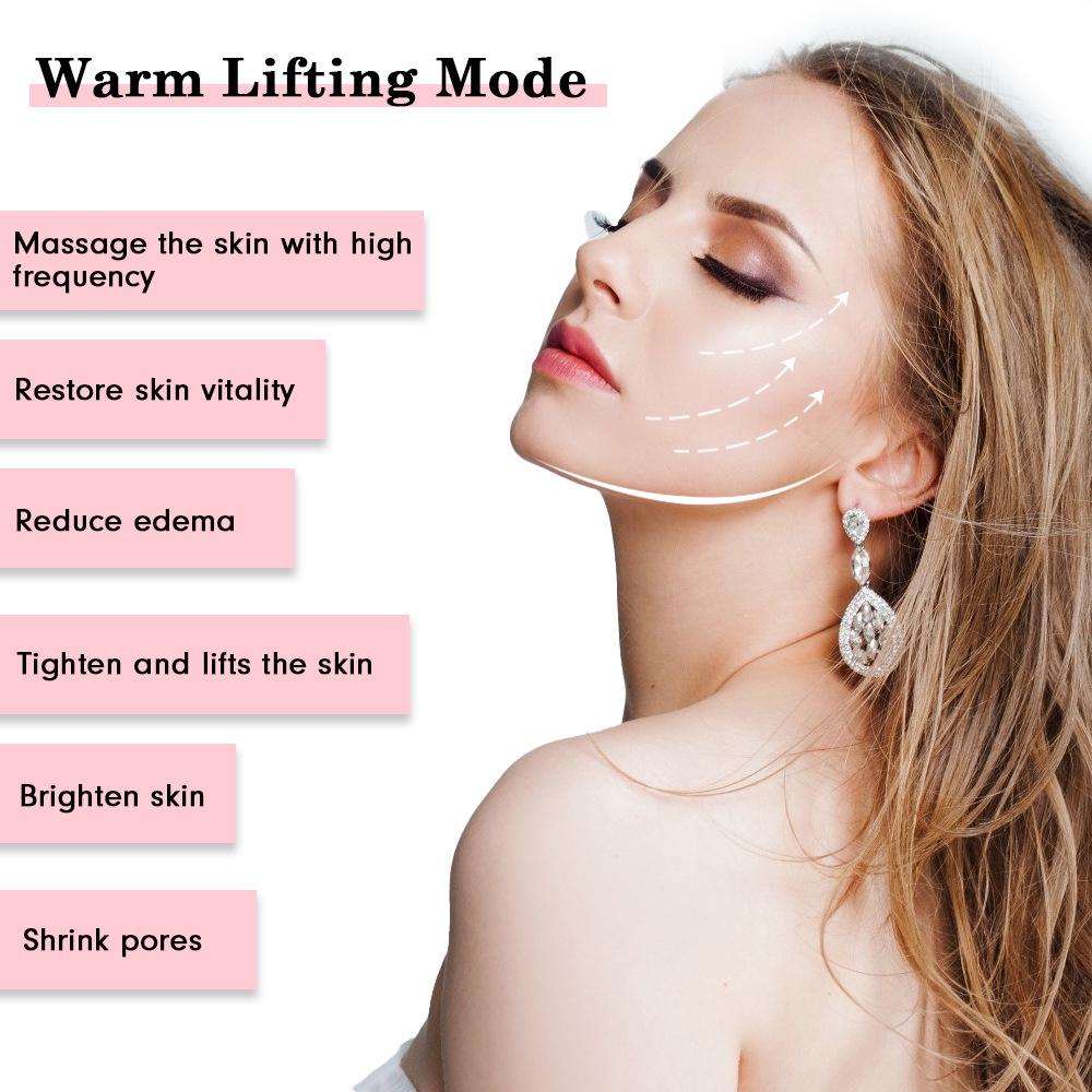 Red & Blue Light Beauty Device: Hot Compress Massager and Skin Rejuvenator
