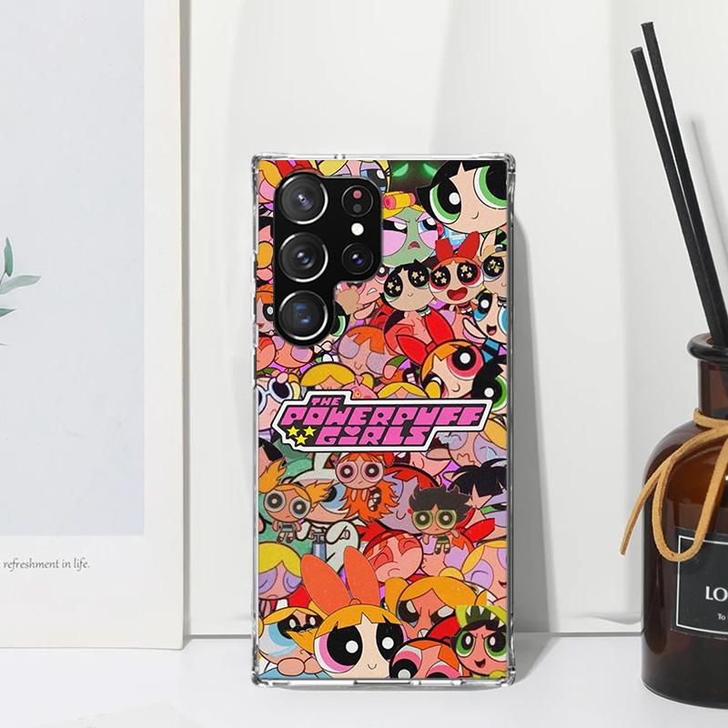 Cartoon P-Powerpuff-Girls Phone Case For Samsung Galaxy S26 S25 Edge S24 FE S23 S22 Ultra S21 Plus S20 + Art Fundas Back Cover G