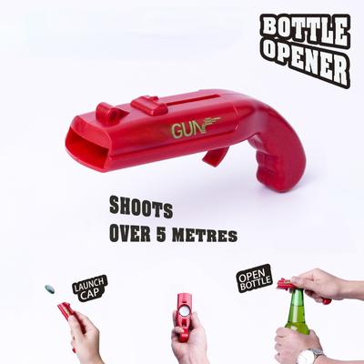 Pivní pistole Vývrtka Otvírák na čepice Kreativní Střílečka na pivo Vývrtka Bar Atmosféra Zábavné hračky Kuchyňské nářadí Otvírák na konzervy