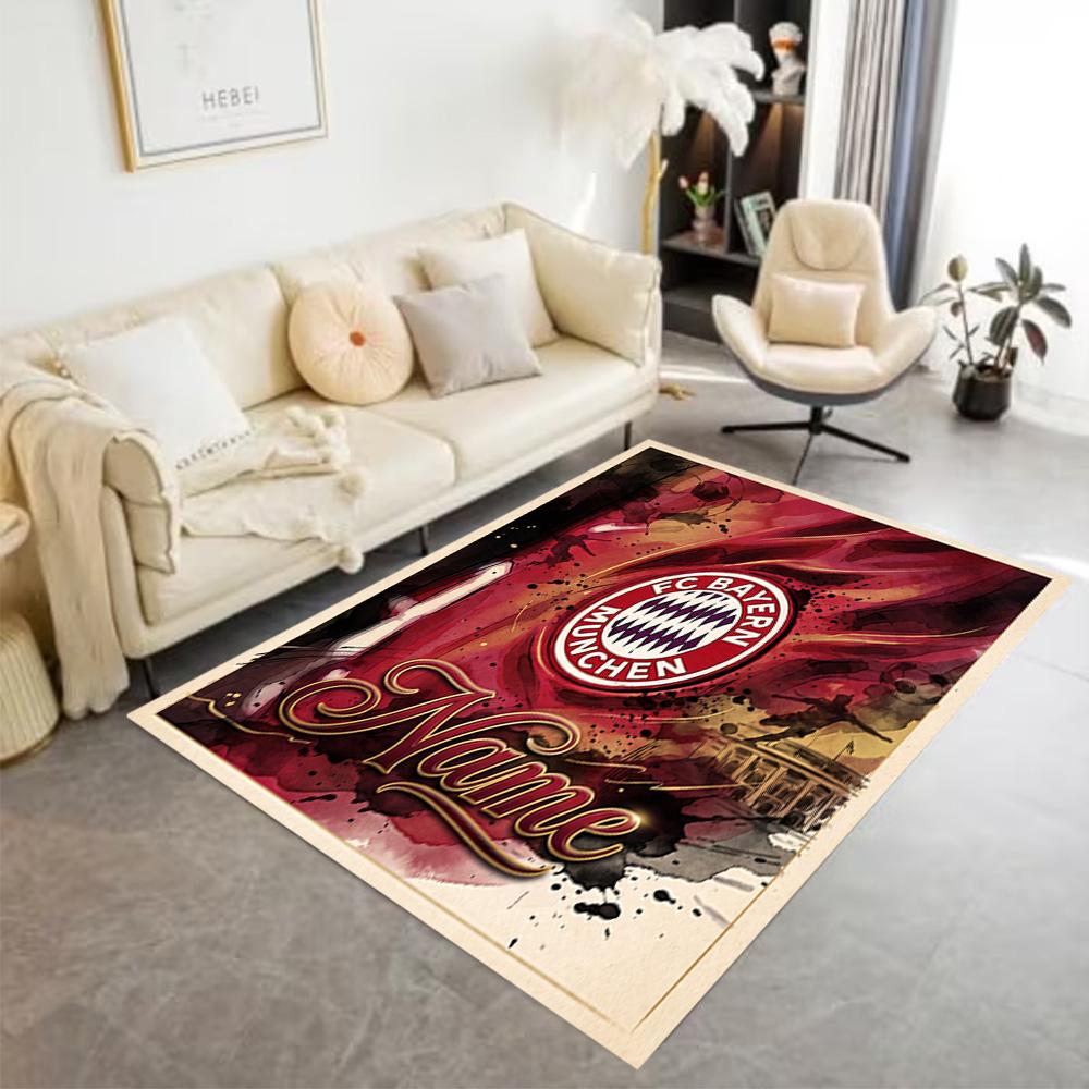 German Football Crest Artwork Floor Rug Office Rug Design for Entryway Playrooms Dining Room Hallway Anti-slip Rug Decorate Offices Gift for Festivals