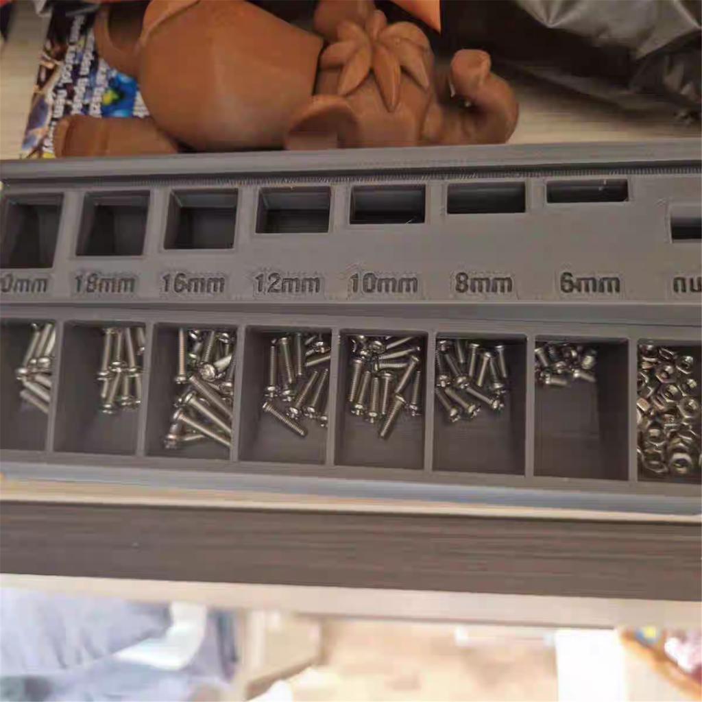 Portable Screw Classification Tray with Permanent Anti Passion Design for Garage Home Repair Organization