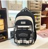 Schoolbag Contrasting Color Retro Niche Plaid Junior High School Student Schoolbag Female High School Student Large Capacity Versatile Backpack Travel