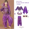 Costume da Danza Indiana per Bambini: Costume per Esibizione di Danza del Ventre e Minoranze dello Xinjiang per Bambina