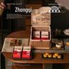 Zhaoran Premium Chinese Bamboo Mooncake Gift Basket