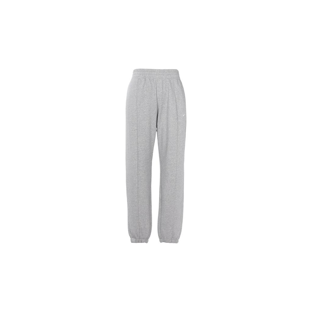 Nike Embroidered Logo Fleece-Lined Warm Knit Joggers Women Bottoms Grey BV4090-063