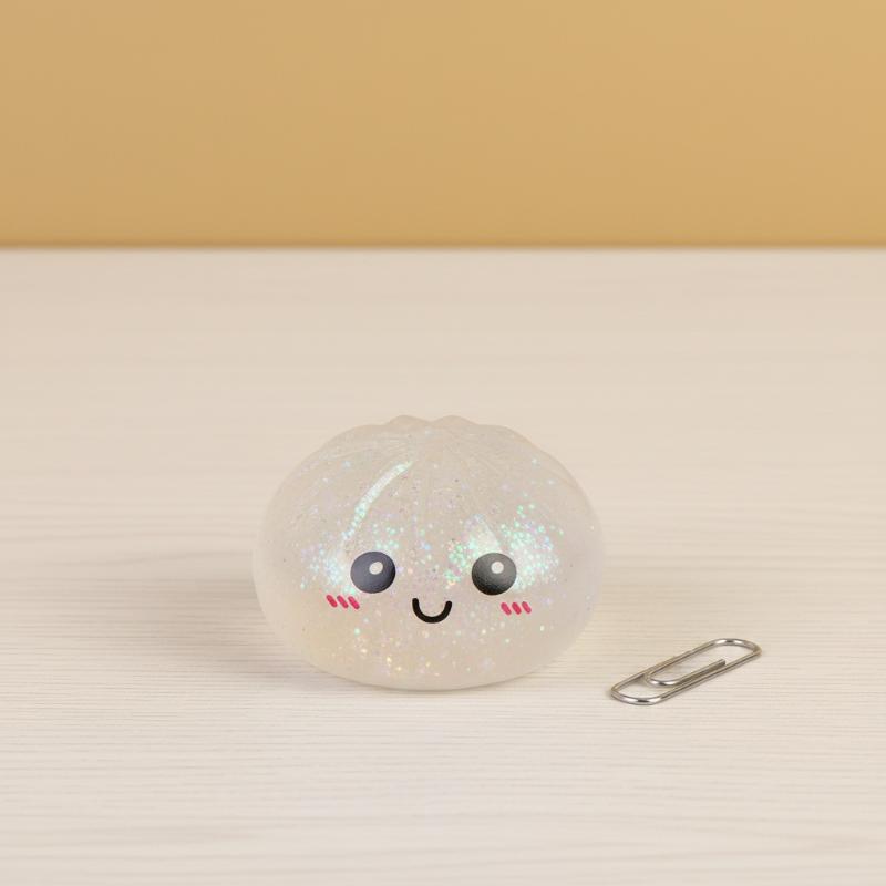[J] Simulation Flash Dumpling Pressure Ball Slow Rebound Baozi Modeling Soft Squeeze Decompression Dough Stress Relief Toy