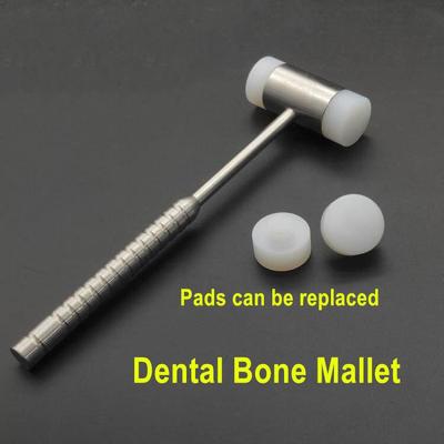 Dental Implant Bone Mallet Hammer with Replaceable Pad Multi Purpose Dental Surgical Extraction Tool Dentist Tools