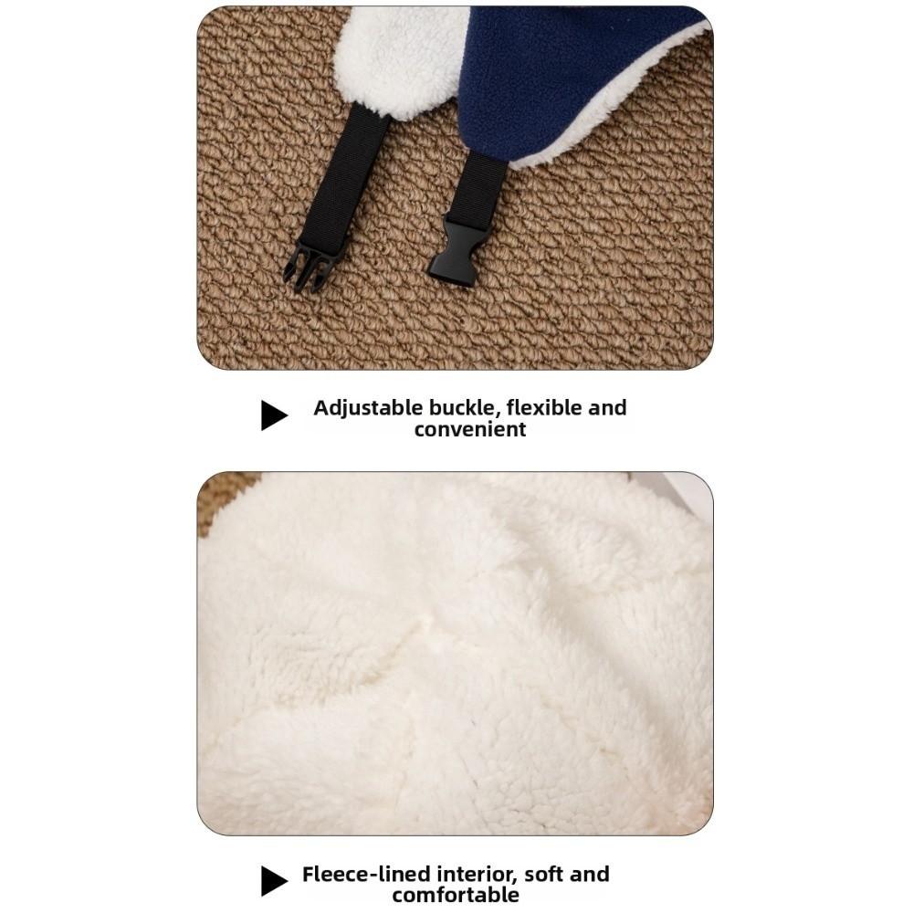 Fleece Lining Kid Earflap Hat Windproof Ear Protector Cap New Ear Warm Beanie  Cold Weather