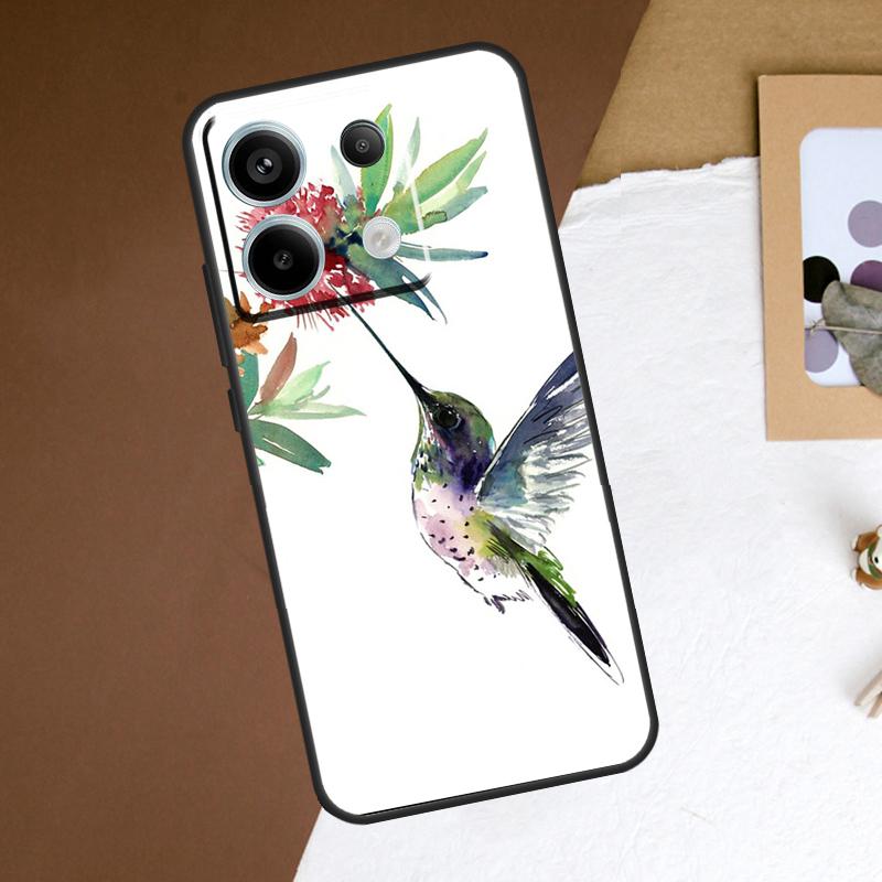

Чехол с колибри и цветами для Xiaomi Redmi Note 13 11 9 10 12 Pro Plus 9S 10S 11S 12S Redmi 13C 9C 10C 12C Redmi Note 10 4G