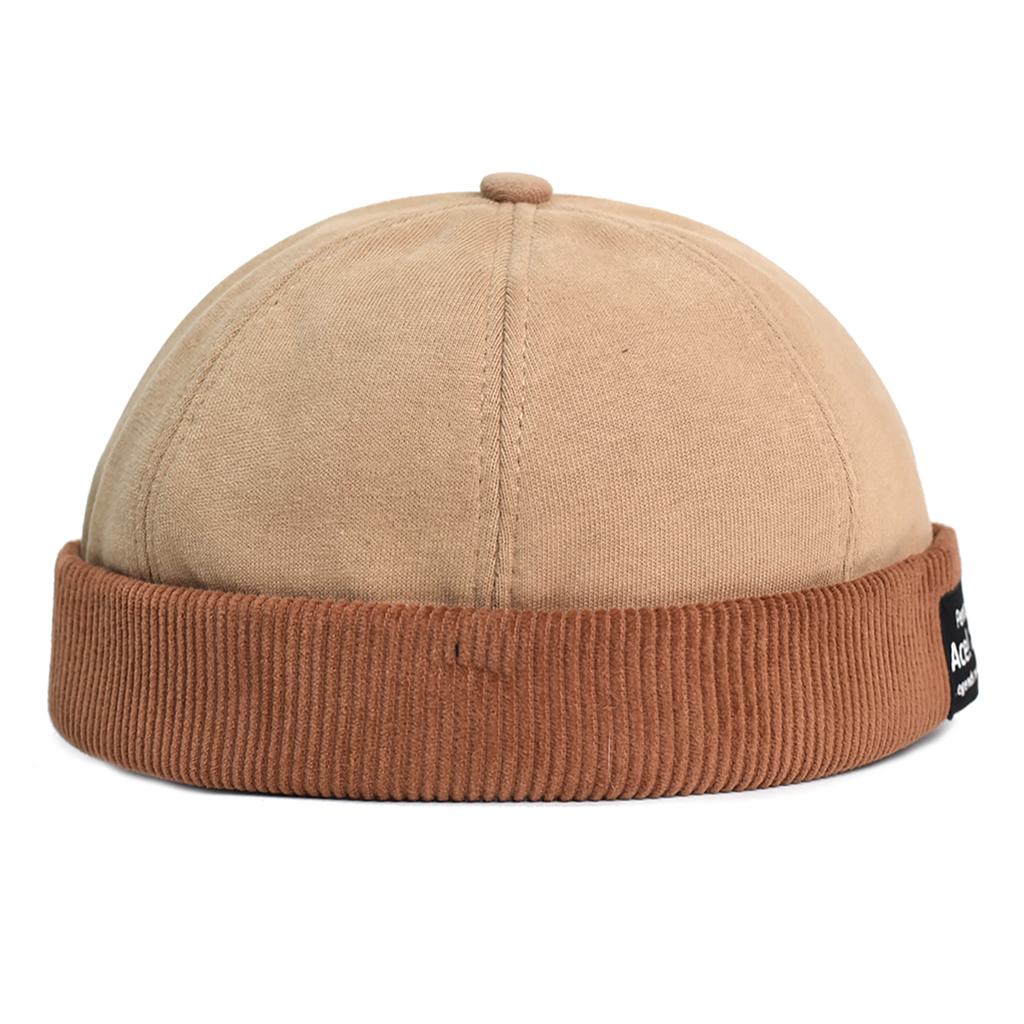 Beanie Hat Without Visor Docker Brimless Hats Dome Corduroy For Men Women Y2K Vintage Retro Streetwear Winter Autumn Cap