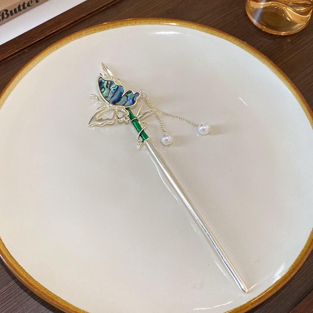 Tassel Hair Fork Butterfly Headwear Hair Chopsticks Butterfly Hanfu Hairpin Party