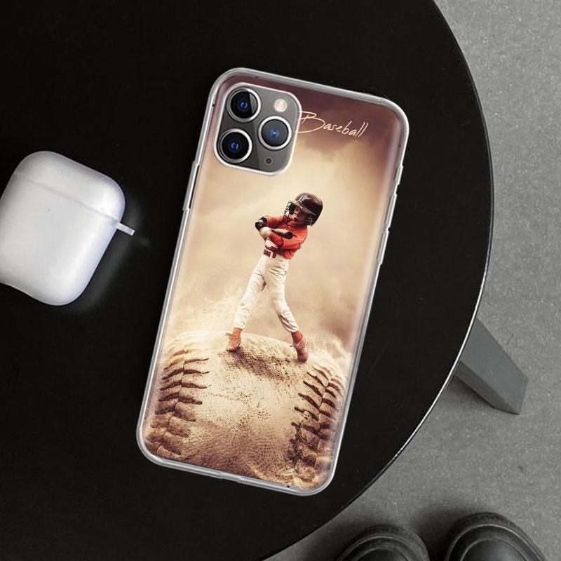Baseball Sport Phone Case Cover for iPhone 11 12 13 Mini 14 15 Plus 16 Pro Max 17 Air 7 8 + SE Art Customized Fundas 11 12 13 Mi