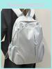 Nylon Rucksack für Mädchen mit Buchstabenstickerei und geschwungenen Schultergurten für Schule und Reisen