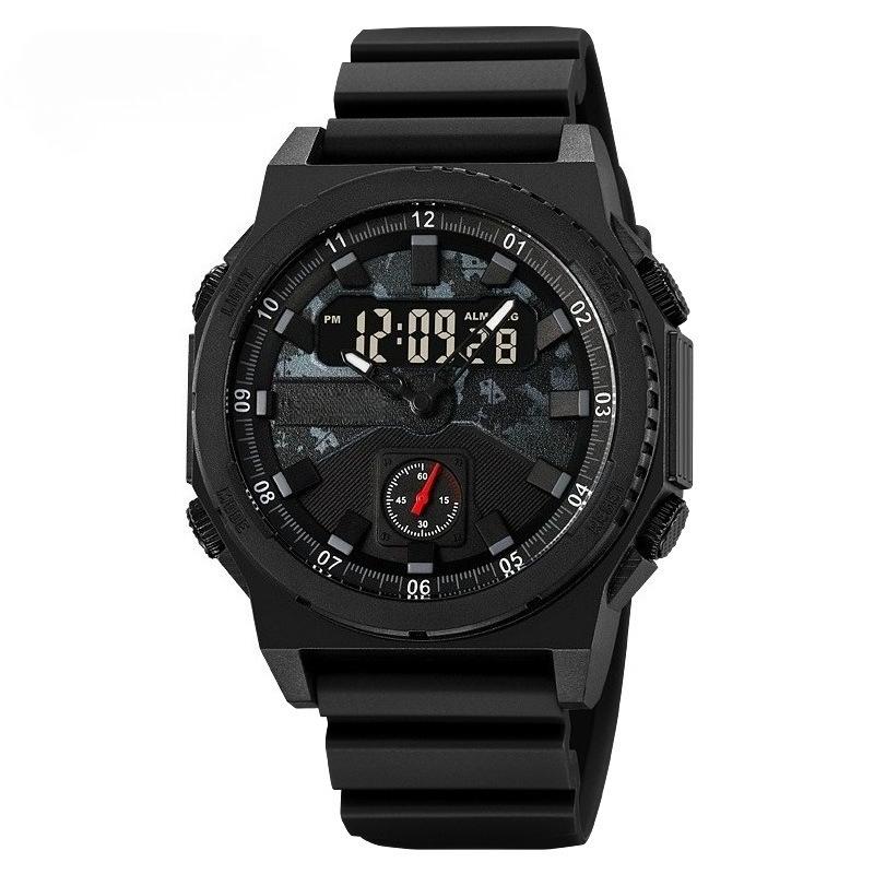 LED Waterproof Mens Sports Watches Alarm Clock Analog Digital Display Quartz Military Wristwatch