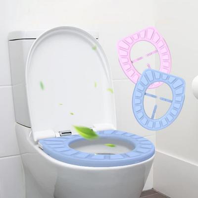 Silicone Toilet Seat Cover Washable Toilet Seat Cover Waterproof Sticker Toilet Lid Cover Toilet Cup Covers Bathroom Accessories
