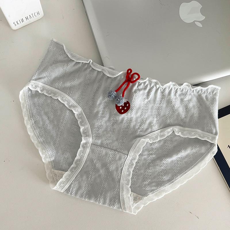 Trendy Antibacteriële Katoenen Slipjes voor Dames - Schattig, Ademend, Meisjesachtig Stijl