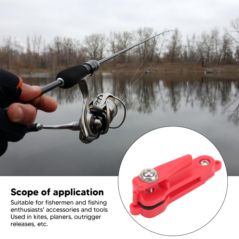 8 Pezzi Clip di Rilascio a Scatto Regolabili 6,8*1,8*2,5 cm Clip di Rilascio per Downrigger Pesca a Lunga Distanza