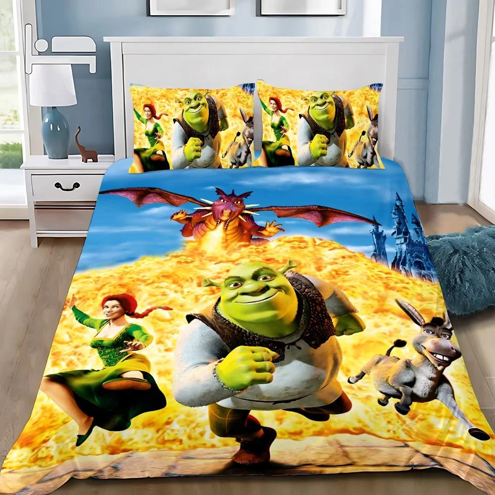 Cartoon Esel Bettbezug Kissenbezug Stiefel Katze Bettwäsche Set Erwachsener Junge Mädchen Schlafzimmer Dekoration Kinder Einzel Doppel Große Größe