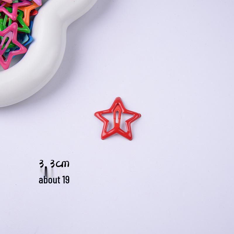 Dopamine Star Hair Clip: Elegant Women's Headwear Accessory for Summer Bangs