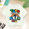 Kids Love Tayo's Kawaii Style Hip-Hop O-neck T-shirts with Tayo the Little Bus Prints - A Unique Gift for Your Little Ones