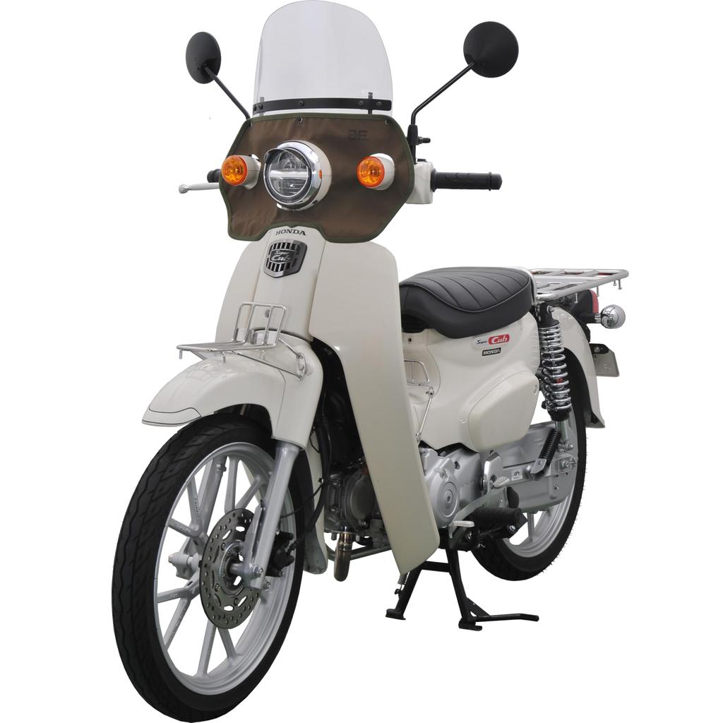 Asahi Windshield (AF ASAHI) Khaki Windshield for Super Cub 50 (AA09)/110 (JA44/JA59) CUB-T04