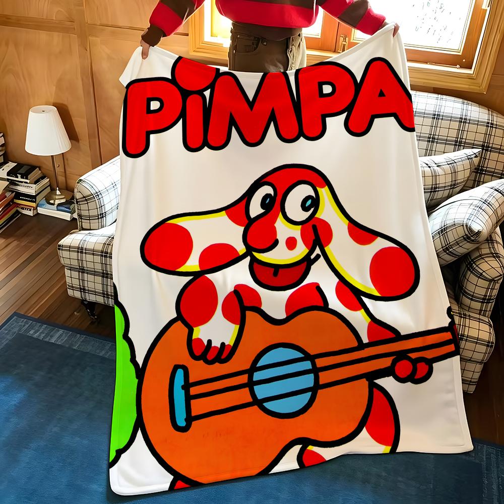 Tēla P-Pimpa mestais flaneļa pleds, piemērots