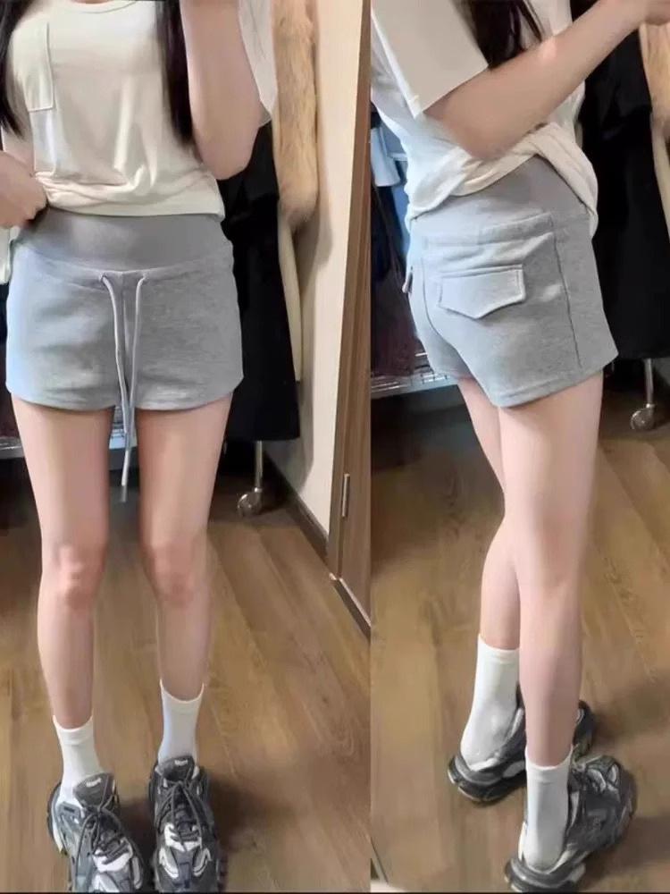 Women's Summer 2025 Slim Fit Drawstring Sporty Shorts