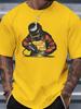 Retro Welder With Welding Spark Art Graphic Unisexs Cotton Crew Neck Tee Short Sleeve Loose Craftsunisex Casual Street Male Wear Top