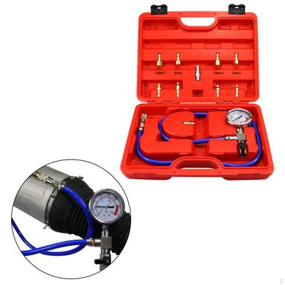 Herramienta de prueba de amortiguadores de aire para automóviles con 8 adaptadores, detector de fugas de suspensión, reparación de automóviles