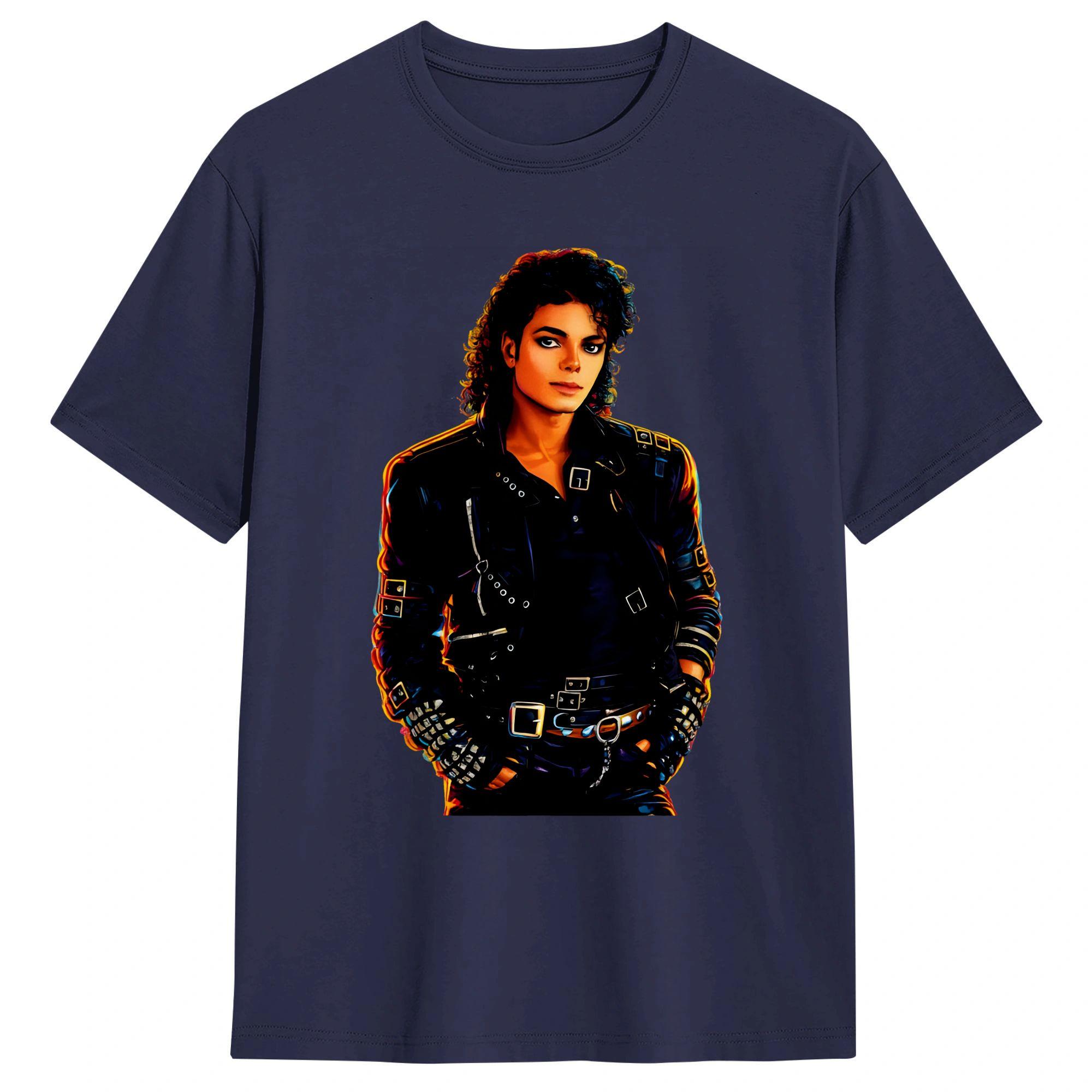 

Vintage TShirt MMichael JJackson King of Pop Cotton TShirts Leisure Tshirt for Unisexs Summer Awesome Custom Short Sleeve Tees 4XL