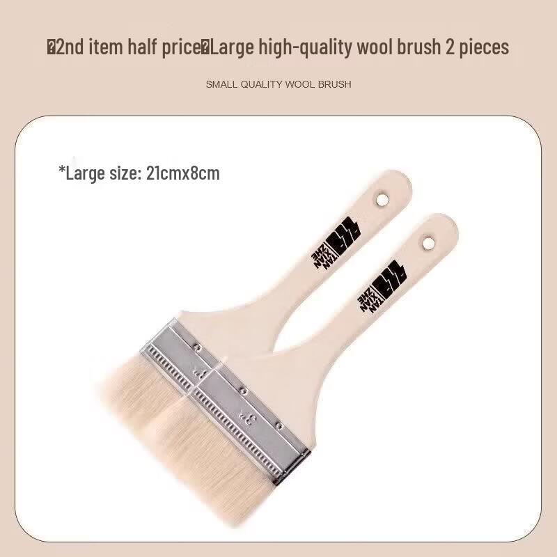 Multi-purpose High-Temperature Wool Basting Brush