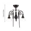 1:12 Dollhouses Living Room Ceiling Chandelier Kid LED Ceiling Lamp Toy Furniture Ceiling Light Dollhouses Accessories
