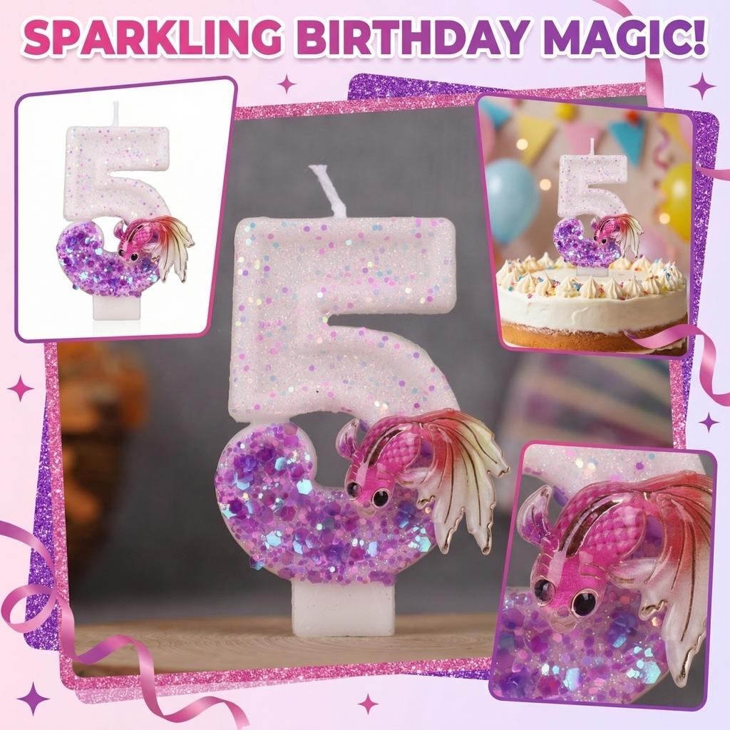 Fashion Cartoon Creative Birthday Candles Party Digital Candles