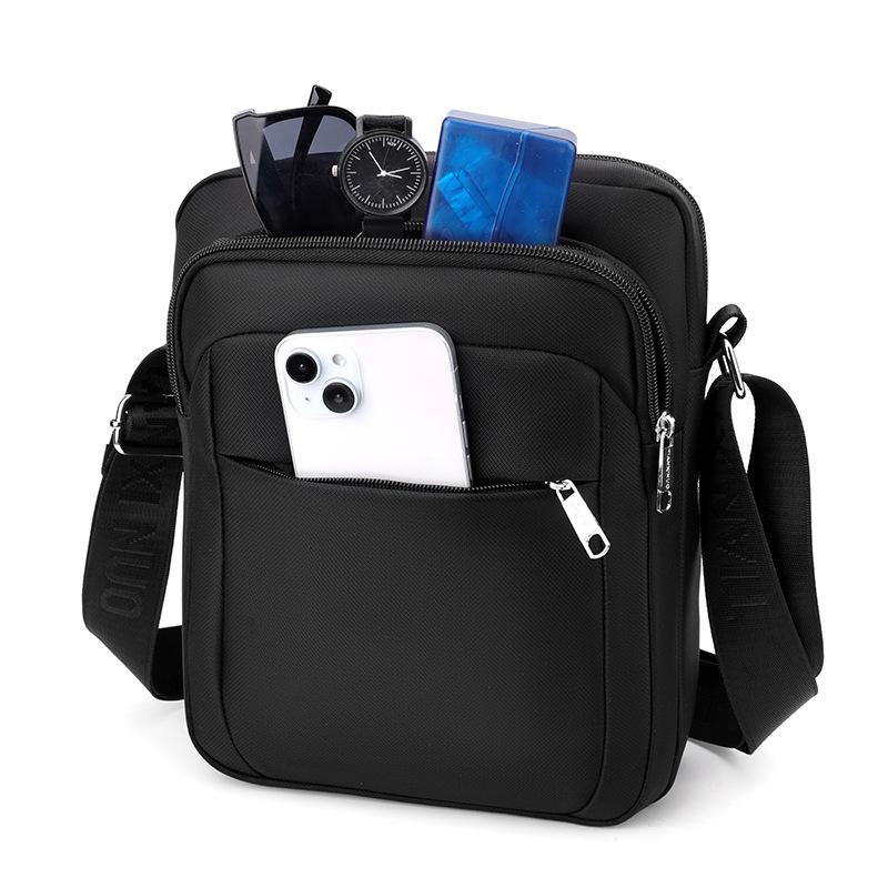 Men's Large Capacity Travel Shoulder Bag - Business and Casual Crossbody with Multiple Compartments