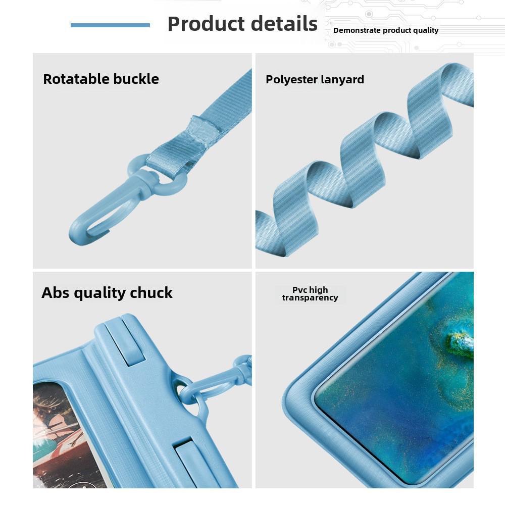 Waterproof Mobile Phone Case: Transparent, Touch-Friendly, Dive-Ready for Swimming, Rafting, and Beach Fun.