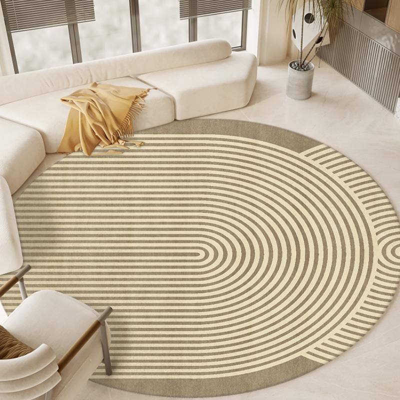 Modern Style Living Room Decoration Carpet Round Anti-slip Rugs for Bedroom Fluffy Soft Plush Rug Home Washable Lounge Floor Mat
