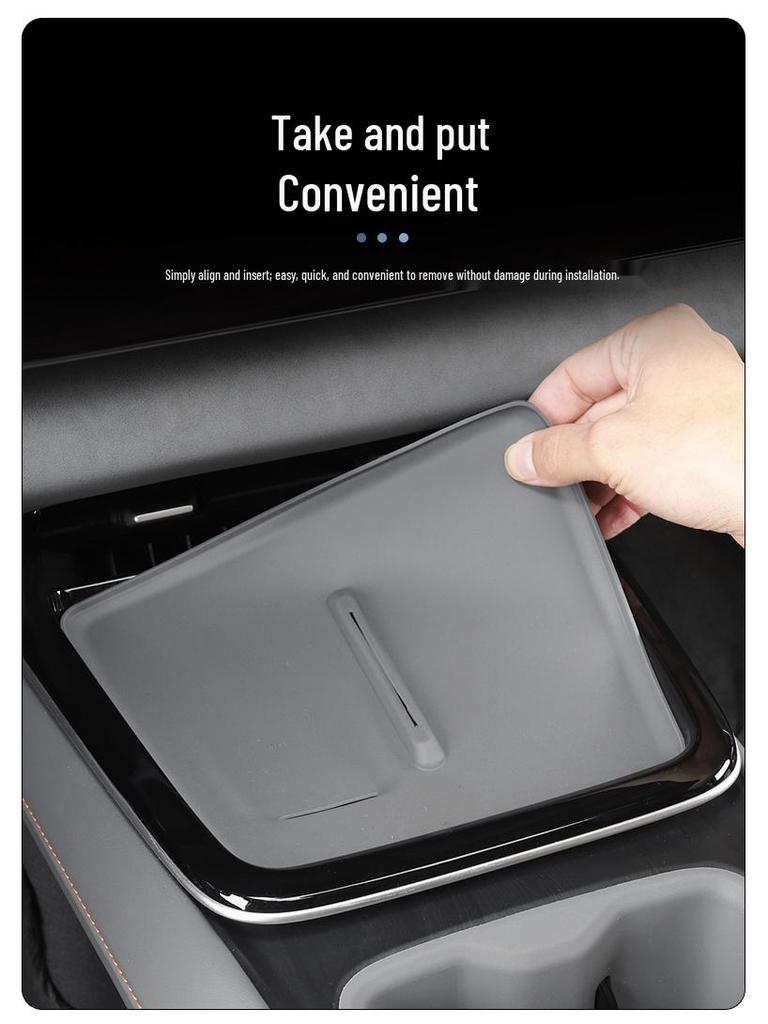 Deep Blue S05 Wireless Charging Pad: Semi-Enclosed Silicone Anti-Slip Mat for Car Cup Holders