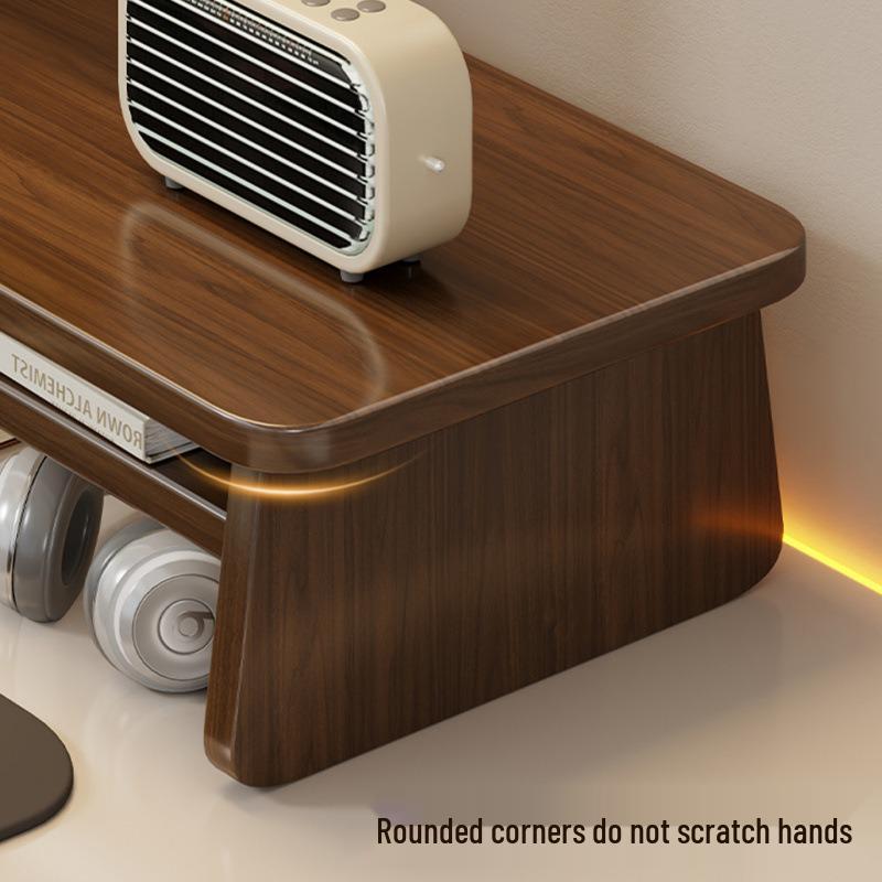 Adjustable Monitor & Laptop Desk Stand with Storage
