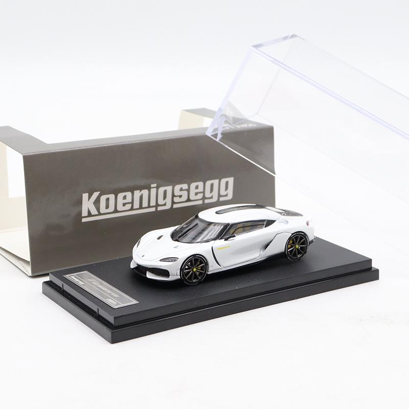 

HKM 1: 64 Gemera White Orange Die Casting Car Model белый