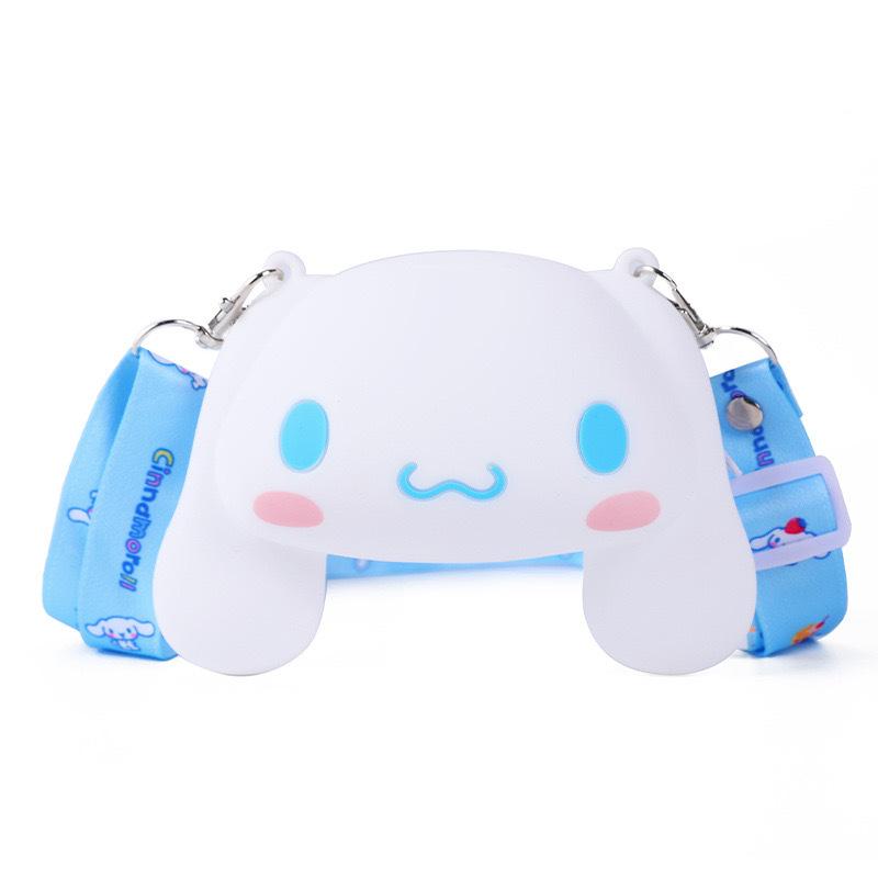 Cute Cartoon Silicone Kids Shoulder Bag Plush Toy Coin Purse Messenger Gift For Children