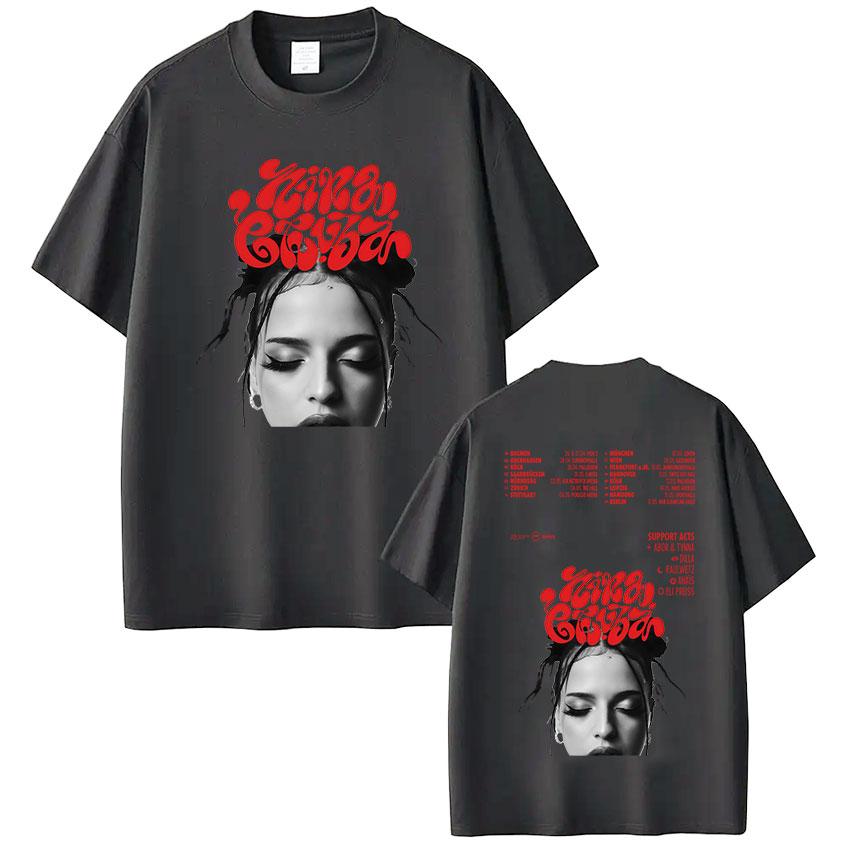 Rapper Nina Chuba Arena Tour 2025 Album Graphic T Shirt Men Women Fashion Harajuku TShirts Vintage High Quality Cotton T Shirts
