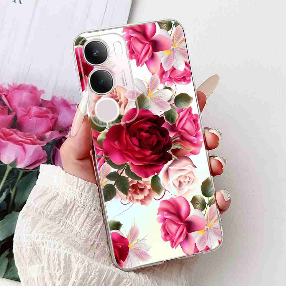 For Vivo Y19s V2419 Case Luxury Painted Cover Soft Silicone Casing For Vivo Y 19s Y19s Y 29 Y29 5G Back Cover Bumper
