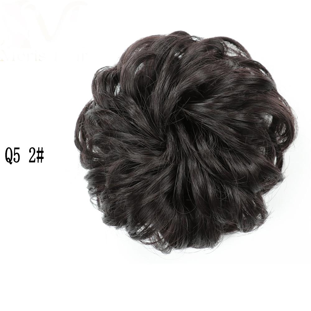 LISI HAIR Synthetic Curly Scrunchie Chignon with Elastic Rubber Band Messy Bun Ponytails Extension for Women