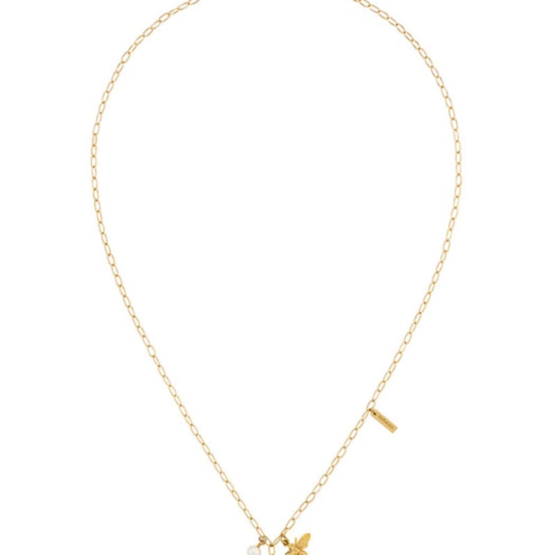 Tatiana Nacre Flower Heart Necklace_NZ1139 (2colors)