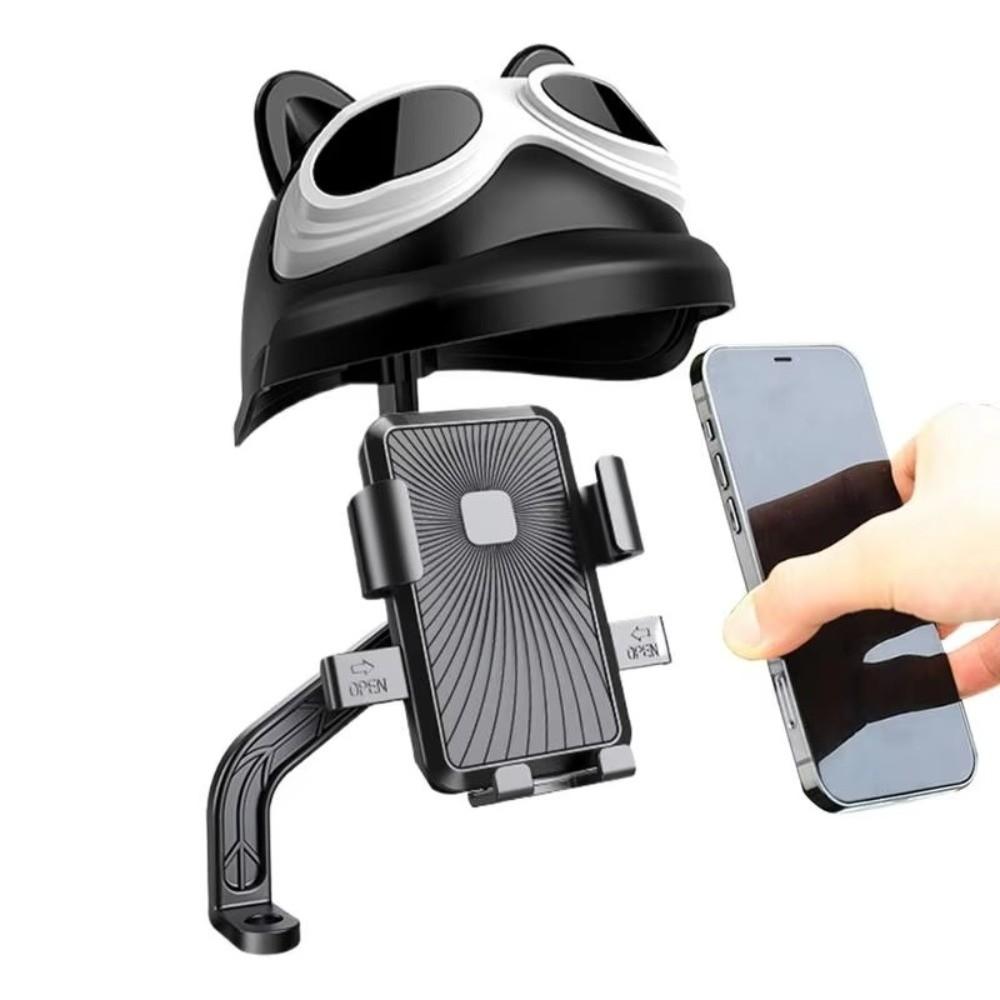 Waterproof Motorcycle Mobile Phone Holder With Sun Visor Electric Bicycle Phone Bracket  Sport Bike