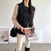 Vest for Women Cotton Autumn Winter Sleeveless Tops Solid Color Vest Oversize Thickened Down Casual Vest
