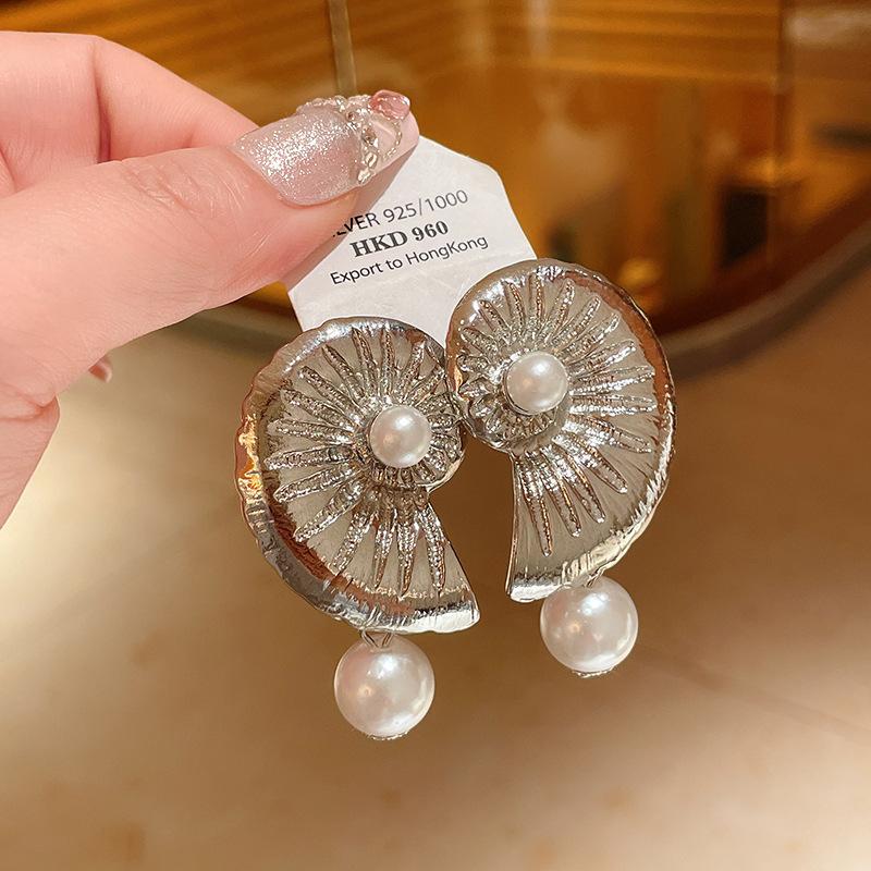 Seaside Vacation Wind Starfish Ocean Series Silver Needle Earrings Summer Personality Temperament Necklace Bracelet Earrings
